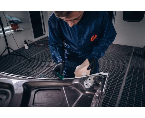 Малярный многоразовый комплект (куртка + брюки) JetaSafety синий JPC76B-M – изображение 6