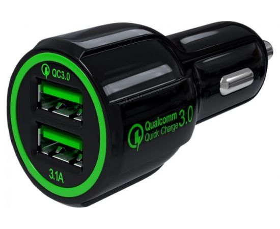 Автомобильное зарядное устройство Red Line Tech AC2-30 2 USB, Quick Charge 3.0, черный УТ000015783 