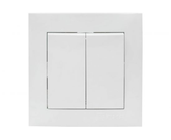 2-клавишный выключатель EKF Валенсия, 10А белый PROxima EWV10-023-10 
