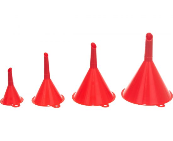 Набор пластиковых воронок VOREL 52, 76, 100, 120 мм 83005 