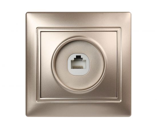 Компьютерная розетка Smartbuy RJ45 1-местная шампань Венера SBE-01c-S1-RJ 