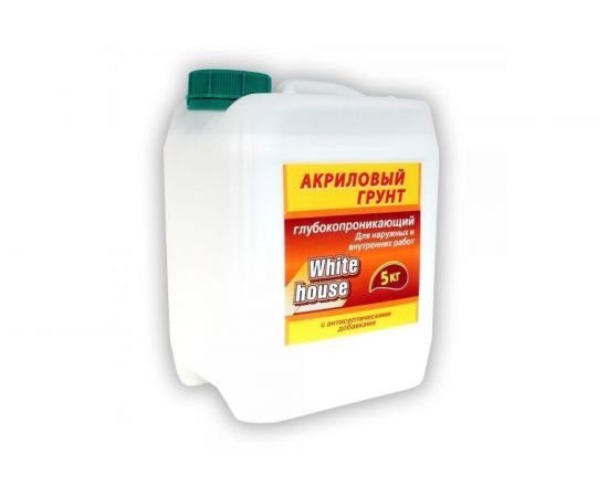 Акриловая грунтовка White House для наружных и внутренних работ 5 кг 15562 