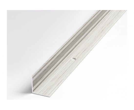 Порог угловой внутренний алюминиевый Лука 20x20 мм, 1,8 м, декоративный, Дуб арктик УТ000003986 