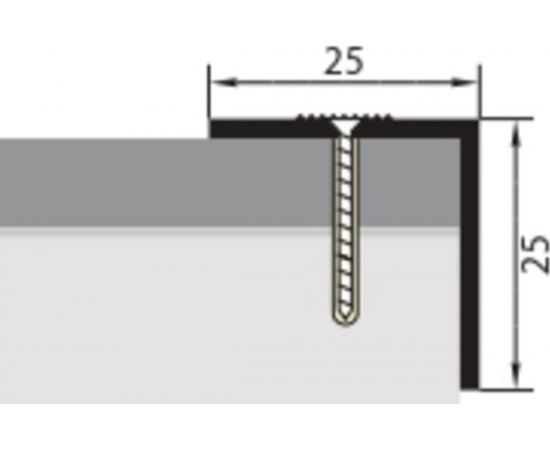 Угол РУССКИЙ ПРОФИЛЬ 25x25 мм, 0.9 м, груша белая 4680427035791 – изображение 2