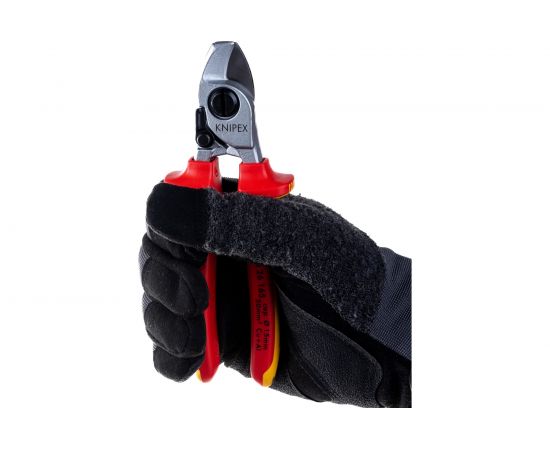 Кабелерез KNIPEX VDE, пружина, рез: кабель 15 мм, 50 мм, AWG 10, L-165 мм KN-9526165SB – изображение 2