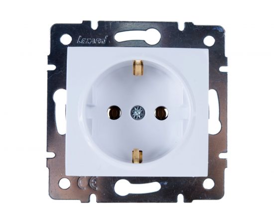 Розетка LEZARD KARINA с/ з ПБТ белая 707-0288-122В – изображение 2