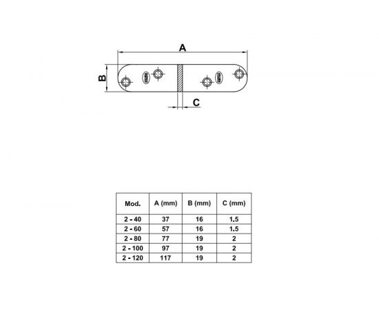 Крепежная пластина Amig покрытие бихром 949 – изображение 2