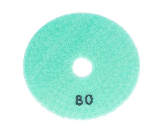 Круг алмазный гибкий шлифовальный для полировки мрамора (100х3х15 мм; Р80) vertextools 12500-0080 – изображение 2