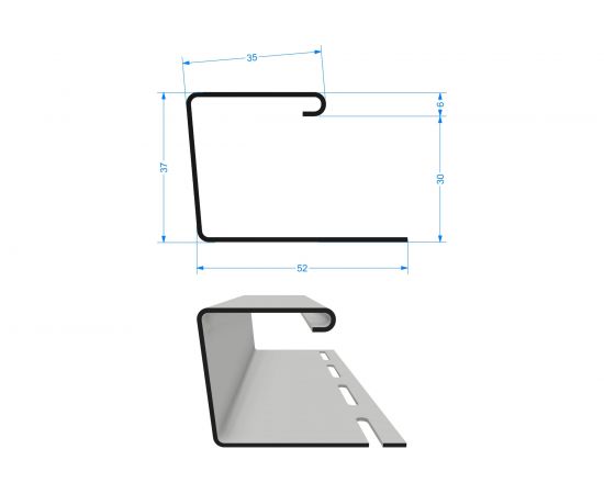 Профиль J30 Docke шоколадный PFNP-1193 – изображение 2