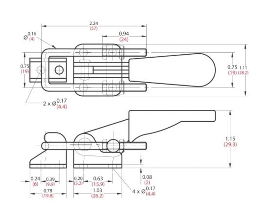 Защелкивающийся зажим, усилие 172кг Goodhand GH-40323 – изображение 3