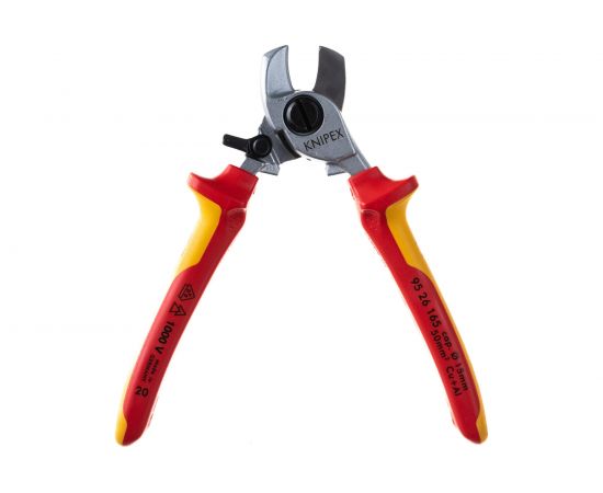 Кабелерез KNIPEX VDE, пружина, рез: кабель 15 мм, 50 мм, AWG 10, L-165 мм KN-9526165SB – изображение 3