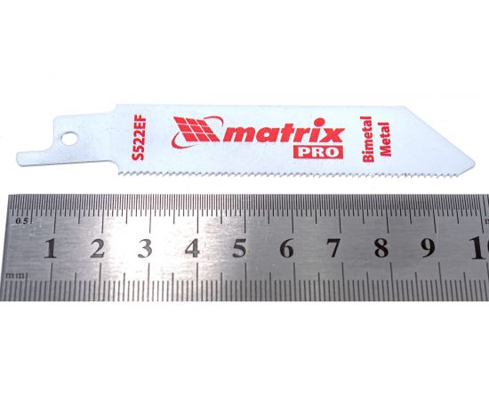 Полотно по металлу S522EF (2 шт; 100х75х19 мм; шаг 1.4 мм; BiM) для сабельной пилы MATRIX 782008 – изображение 4