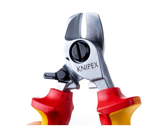 Кабелерез KNIPEX VDE, пружина, рез: кабель 15 мм, 50 мм, AWG 10, L-165 мм KN-9526165SB – изображение 5