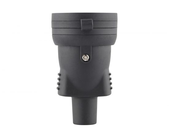 Кабельная розетка duwi c заземлением 16A с крышкой IP44 каучук черная 27456 8 – изображение 6