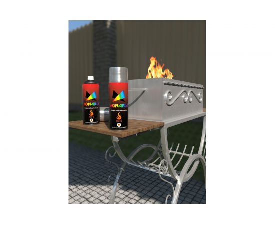 Аэрозольная краска MONARCA термостойкая Серебряный 21300 – изображение 7