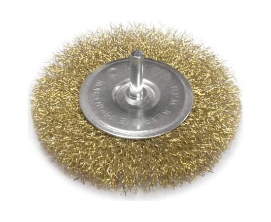 Щетка для дрели плоская (50 мм, латунированная проволока) Калибр 00000041850 