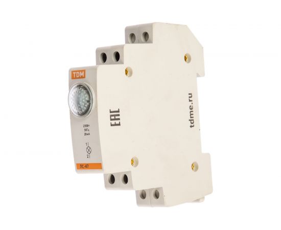 Сигнальная лампа зеленая TDM ЛС-47 LED AC/DC SQ0214-0009 