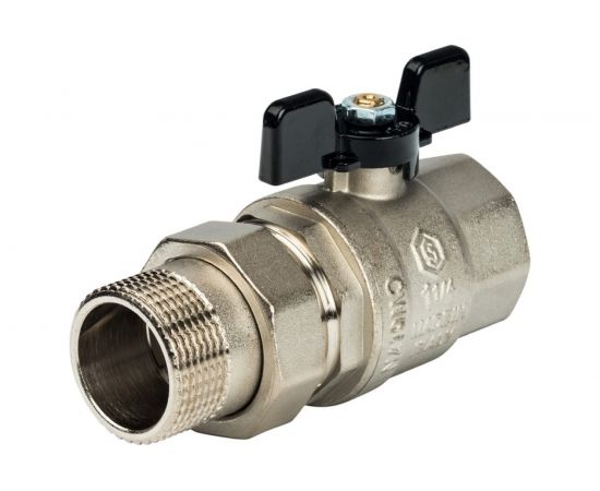 Шаровой полнопроходной кран с американкой STOUT ВР/НР RG008Q0M497039 