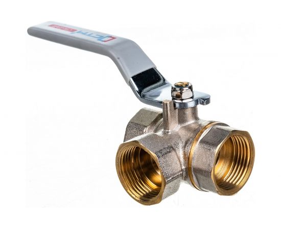 Шаровой кран для воды СТМ СТАНДАРТ 3/4"", трехходовой, тип L, рычаг CW3FL034 