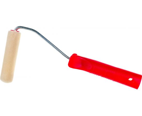 Мини-валик Зубр "ЭКСПЕРТ" "ВЕЛЮР", 100% шерсть, ворс 4мм, ручка 6мм, d=15/100мм 03536-10 