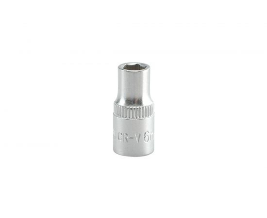 Головка торцевая короткая (6 мм; CrV; 1/2DR) YATO YT-1405 