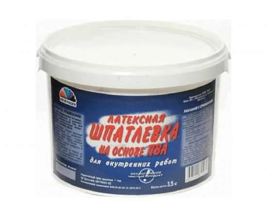 Шпатлевка латексная на основе ПВА 3.5 кг Радуга 1 11940 