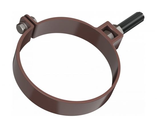 Универсальный хомут трубы Технониколь (ПВХ; длина 140 мм; коричневый) TN374723 