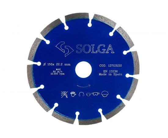Диск алмазный PROFESSIONAL сегментный по железобетону (150х22.2 мм) Solga Diamant 13703150 