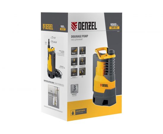 Дренажный насос Denzel DPХ450 97325 – изображение 11