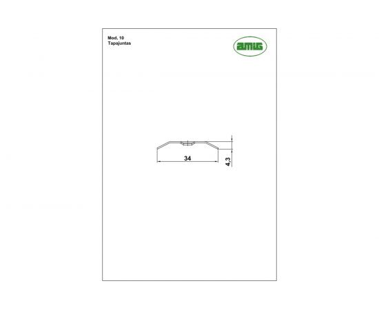 Соединительная планка для линолеума Amig латунь 10-820 LP – изображение 2