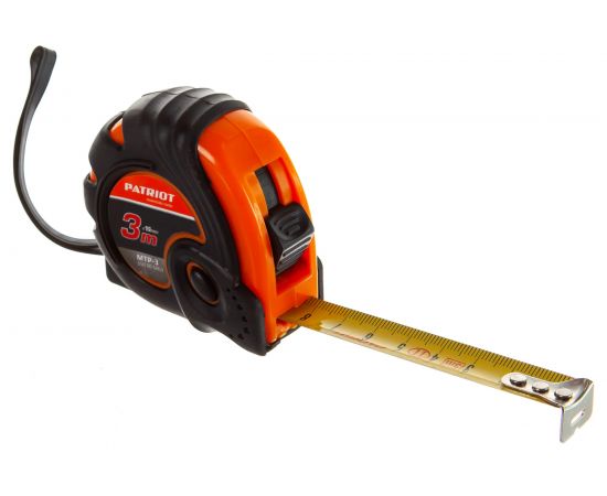 Рулетка, ударопрочный корпус, обрезиненная, 3м PATRIOT MTP-3 350005003 – изображение 2