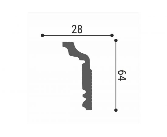 Потолочный плинтус Де-Багет Декор ДП 05/70 00-00001066 – изображение 2