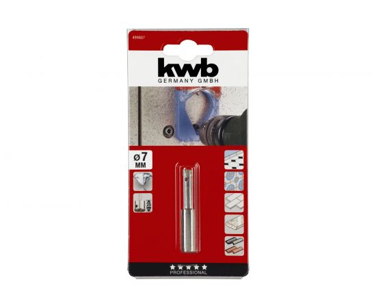 Коронка алмазная 7 мм kwb 499807 – изображение 2