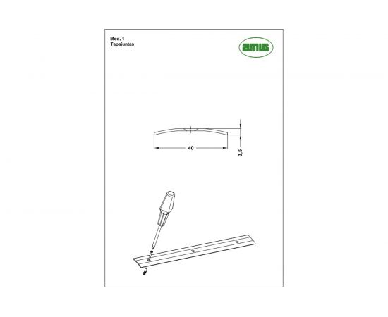 Соединительная планка для линолеума Amig позолоченная 1-720 – изображение 2