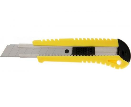 Универсальный нож TUNDRA, металлическая направляющая, квадратный фиксатор, усиленный, 18 мм 2433696 – изображение 2