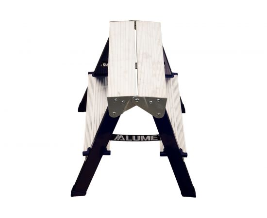 Двухсторонняя стальная стремянка Алюмет MD M8202 – изображение 2