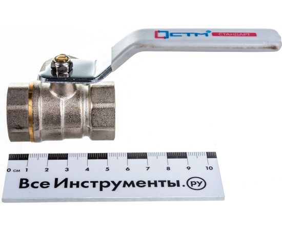 Шаровой кран для воды СТМ СТАНДАРТ 3/4"", трехходовой, тип L, рычаг CW3FL034 – изображение 3