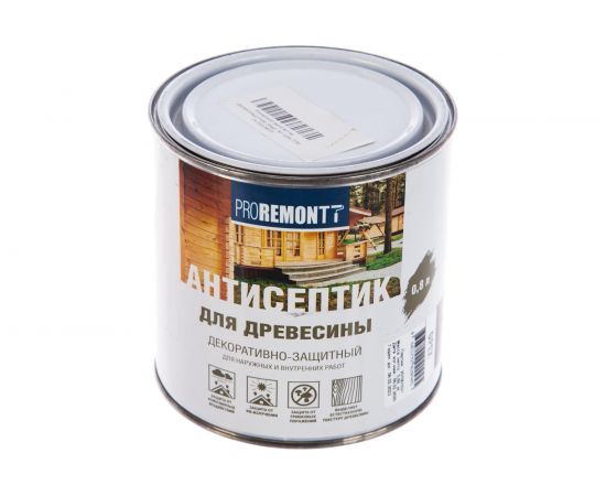 Антисептик Proremontt деревозащитное средство орех 0,8 л Лк-00004636 – изображение 3