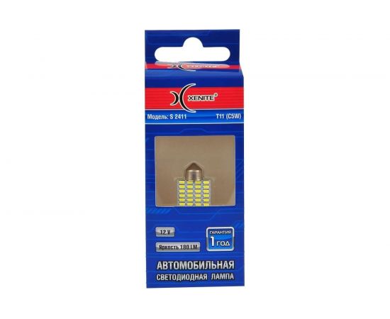 Автомобильная лампа XENITE S2411 12 В, Т11/C5W, 180 Лм, 1 шт. 1009547 – изображение 3