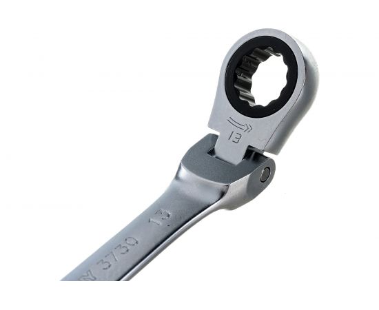 Трещоточный комбинированный ключ с шарниром 13мм KING TONY 373013M – изображение 3