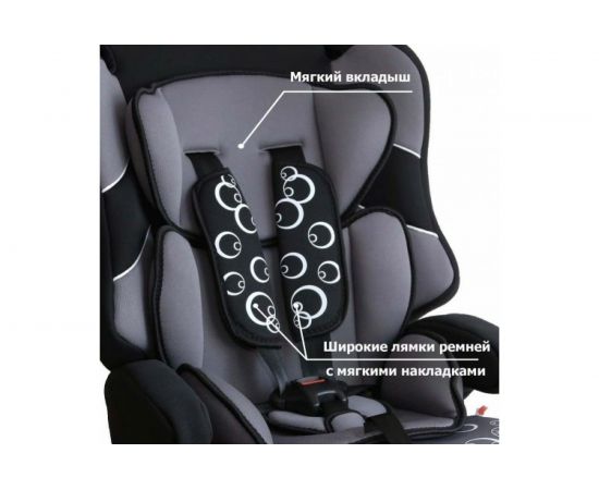 Удерживающее устройство для детей SIGER Драйв серый, гр. I/II/III, 9-36 кг, 1-12 лет KRES0234 – изображение 3