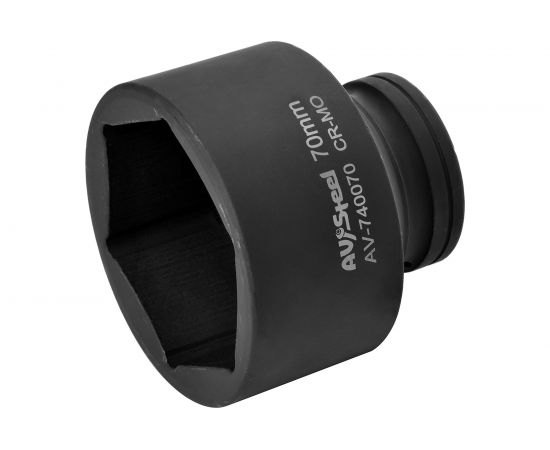 Головка ударная шестигранная (70 мм; 1DR) AV Steel AV-740070 – изображение 4