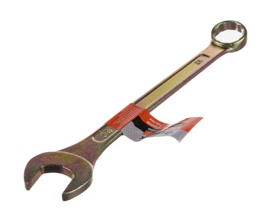 Рожково-накидной ключ ЕРМАК 24мм, желтый цинк 736-066 – изображение 4