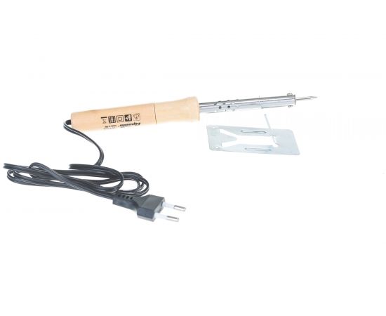 Паяльник с ручкой из дерева SPARTA 40 Вт, 220 В 913102 – изображение 4