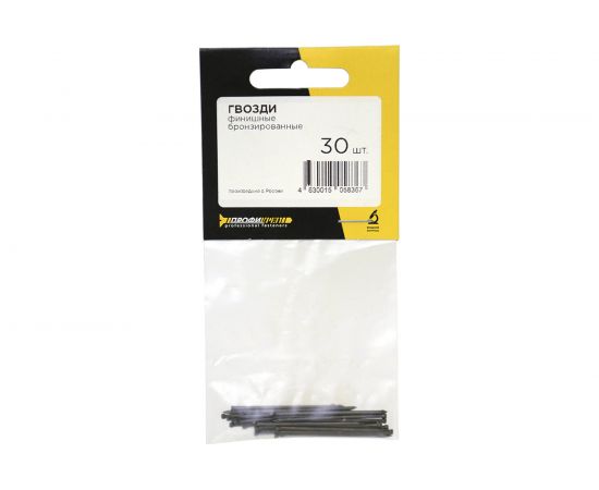 Финишные бронзированные гвозди Профикреп пакет, 1,4х40 30 шт 111705 – изображение 5
