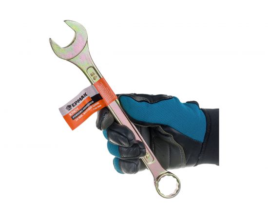 Рожково-накидной ключ ЕРМАК 24мм, желтый цинк 736-066 – изображение 6