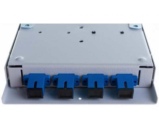 Оптический кросс TopLAN настенный, одномодовый укомплектованный КРНМ-Top-04SC/U-OS2-GY – изображение 6