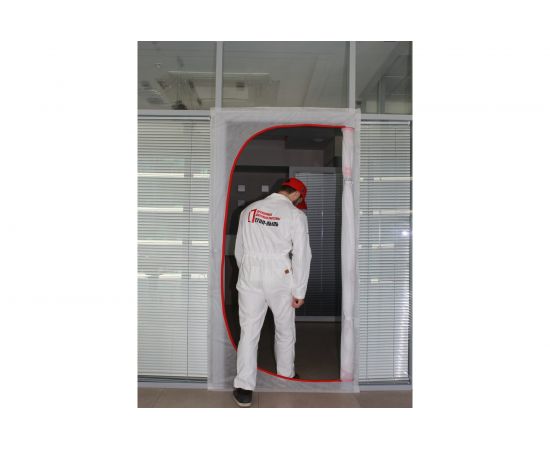 Временная пленочная дверь 100х220 см с молнией типа С вариант 3 СТОП-ПЫЛЬ 201807 – изображение 7