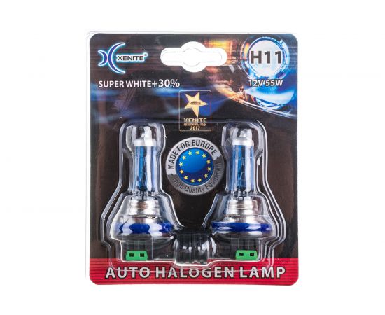 Автомобильная лампа XENITE SUPER WHITE H11, PGJ19-2, 12 В, 2 шт. 1007043 – изображение 8