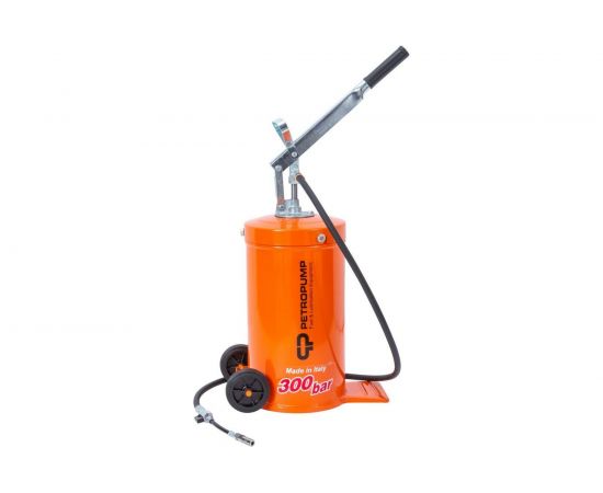 Ручной солидолонагнетатель Petropump 16 кг, с тележкой, 300 бар PP210010 